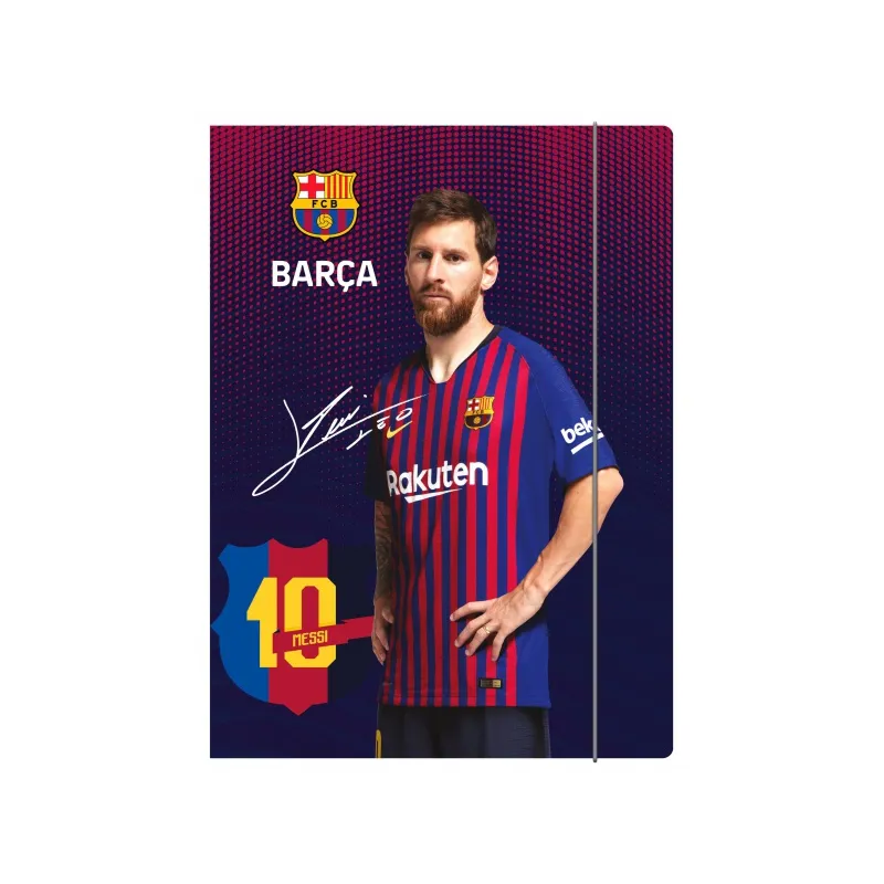 Odkladacia mapa s 3 chlopňami a gumičkou, A4, FC BARCELONA, mix motívov, 108019001 Odkladacia mapa s 3 chlopňami a gumičkou, A4, FC BARCELONA, mix motívov, 108019001