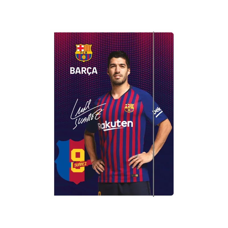Odkladacia mapa s 3 chlopňami a gumičkou, A4, FC BARCELONA, mix motívov, 108019001 Odkladacia mapa s 3 chlopňami a gumičkou, A4, FC BARCELONA, mix motívov, 108019001