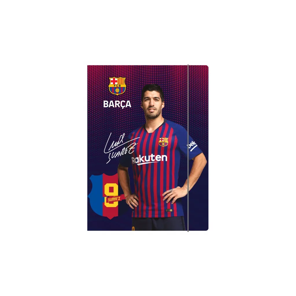 Odkládací mapa se 3 chlopněmi a gumičkou, A4, FC BARCELONA, mix motivů, 108019001