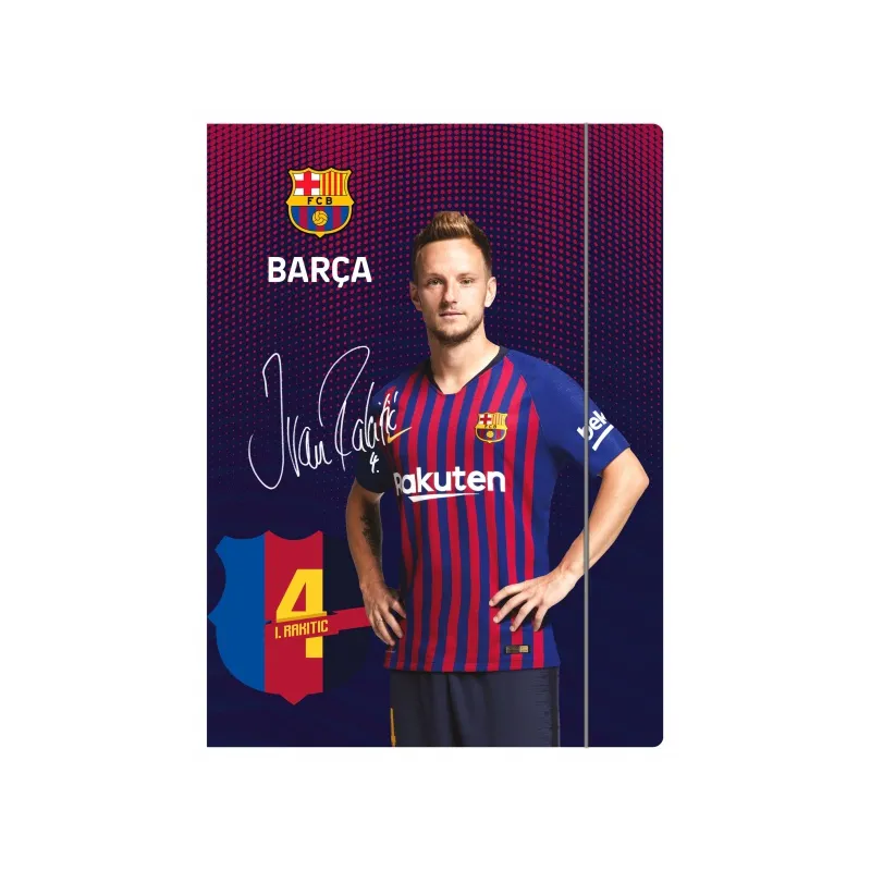 Odkladacia mapa s 3 chlopňami a gumičkou, A4, FC BARCELONA, mix motívov, 108019001 Odkladacia mapa s 3 chlopňami a gumičkou, A4, FC BARCELONA, mix motívov, 108019001