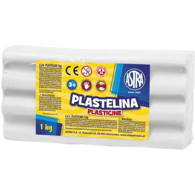ASTRA Plastelína 1kg Bílá, 303111001