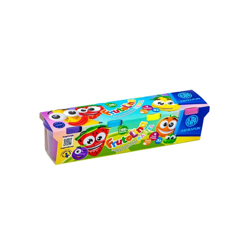 Modelovací hmota/modelína FRUTOLINA Pastel, 4 x 100g, mix barev, 336122013 Modelovací hmota/modelína FRUTOLINA Pastel, 4 x 100g, mix barev, 336122013