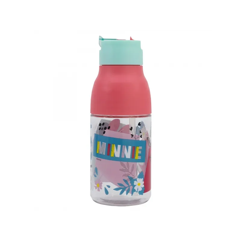 Plastová fľaša s výsuvnou slamkou MINNIE MOUSE, 420ml, 74435