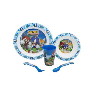 Dětské plastové nádobí, JEŽKO SONIC Micro, talíř, miska, sklenice, příbor, 40550 Dětské plastové nádobí, JEŽKO SONIC Micro, talíř, miska, sklenice, příbor, 40550