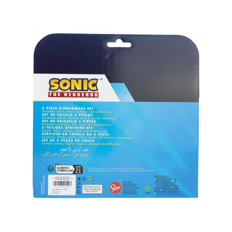 Dětské plastové nádobí, JEŽKO SONIC Micro, talíř, miska, sklenice, příbor, 40550 Dětské plastové nádobí, JEŽKO SONIC Micro, talíř, miska, sklenice, příbor, 40550
