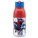 Plastová fľaša s výsuvnou slamkou SPIDERMAN, 420ml, 74735