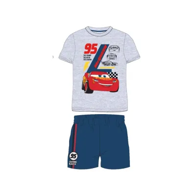 Krátké bavlněné pyžamo DISNEY CARS / šedé