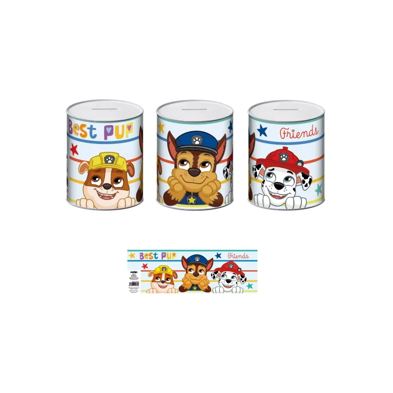 Plechová pokladnička PAW PATROL – skvelý spôsob šetrenia pre deti Plechová pokladnička PAW PATROL – skvelý spôsob šetrenia pre deti