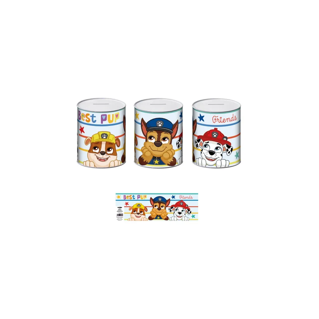 Plechová pokladnička PAW PATROL – skvelý spôsob šetrenia pre deti