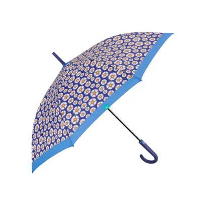 PERLETTI Time, Dámsky palicový dáždnik  / modrý lem, 26242