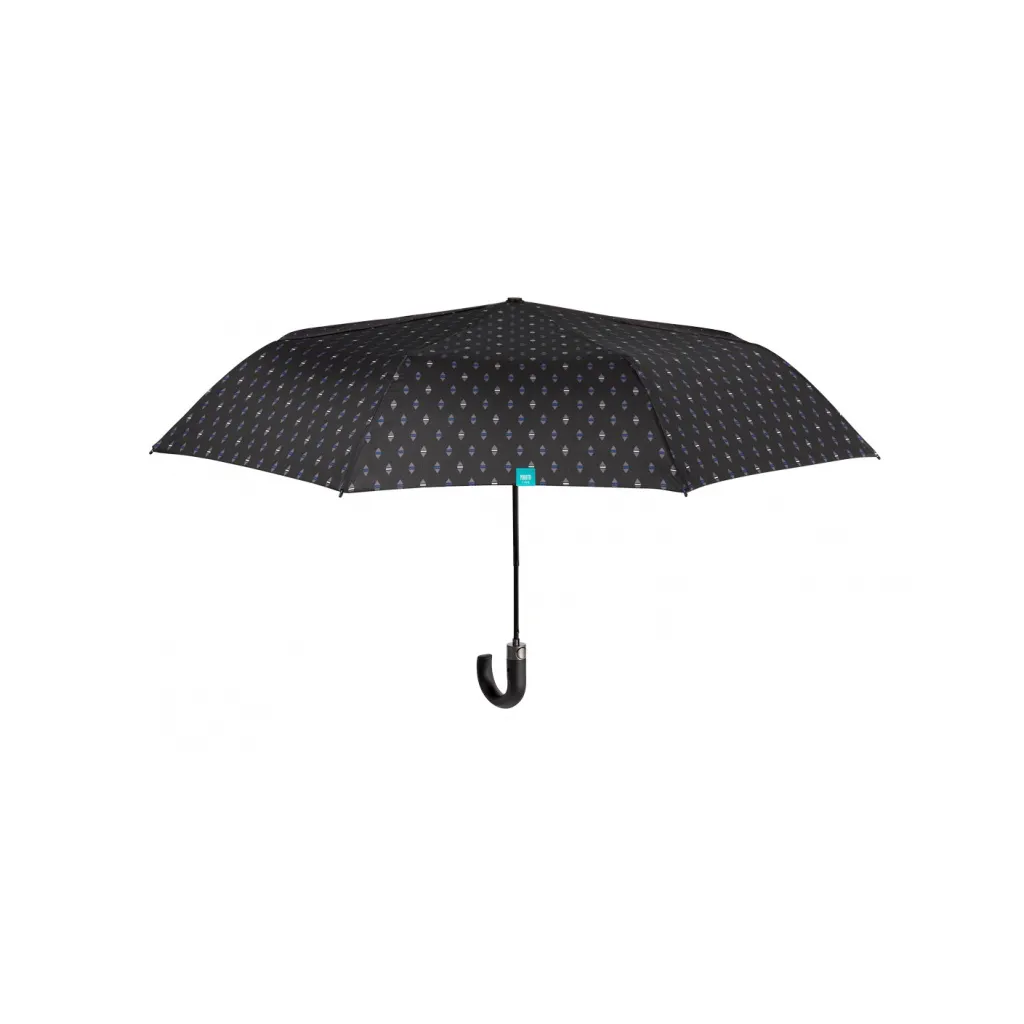 PERLETTI TIME Pánsky automatický skladací dáždnik Geometrico, 26287