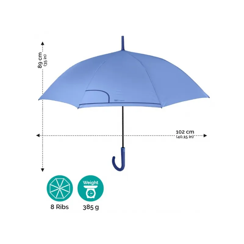 PERLETTI Dámsky automatický dáždnik COLORINO / modrofialová, 26291