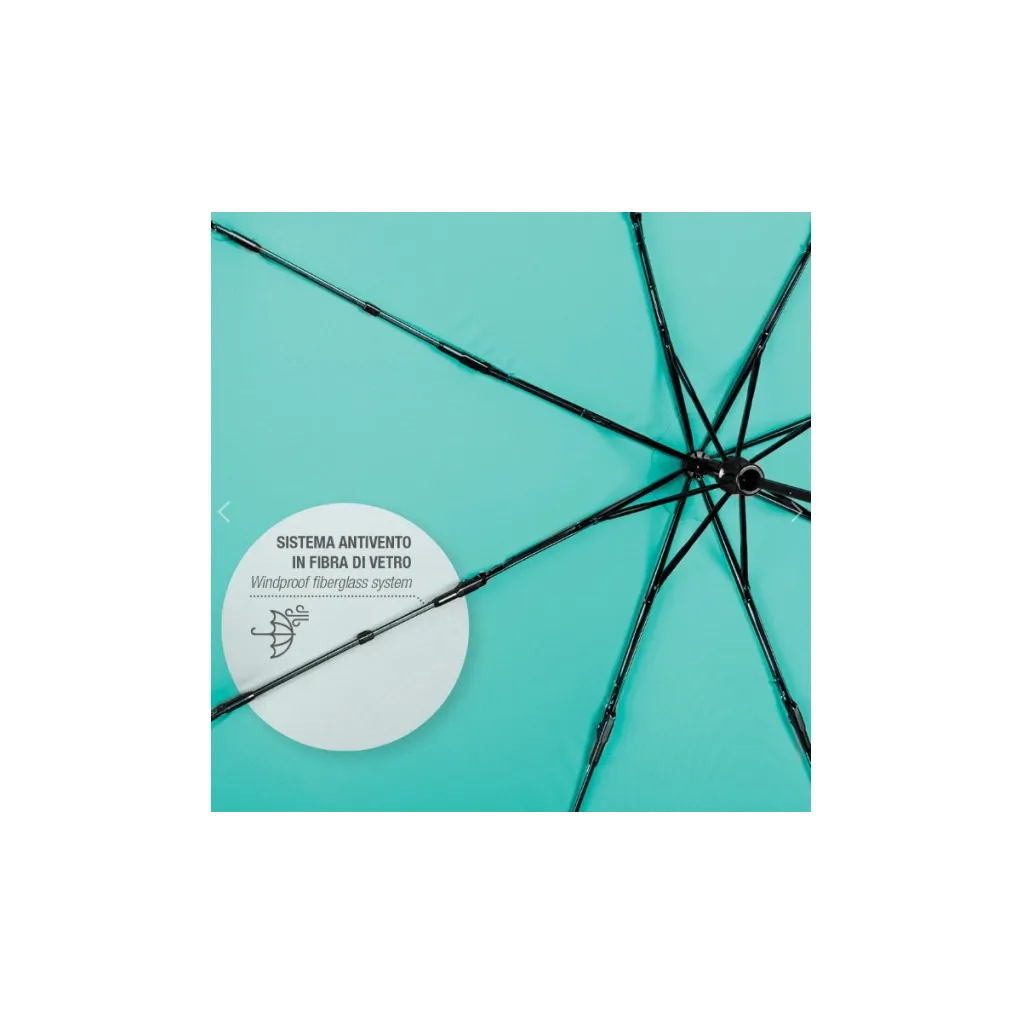 PERLETTI Dámsky skladací dáždnik COLORINO / žiarivá červená, 26292