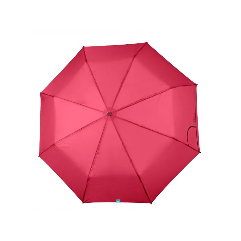 PERLETTI Dámsky skladací automatický dáždnik COLORINO / žiarivá červená, 26293