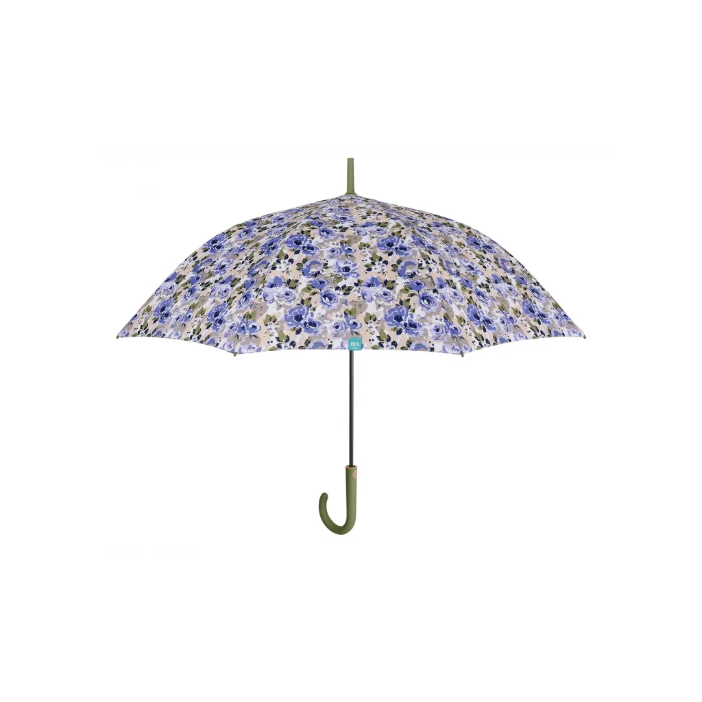 PERLETTI Time, Dámský holový deštník Peonie/fialový, 26303