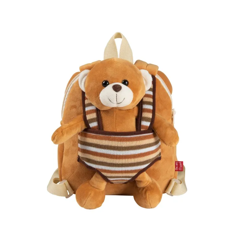 Detský obojstranný plyšový batoh s odnímateľnou hračkou Perletti Toys, MACKO, 13032 Detský obojstranný plyšový batoh s odnímateľnou hračkou Perletti Toys, MACKO, 13032