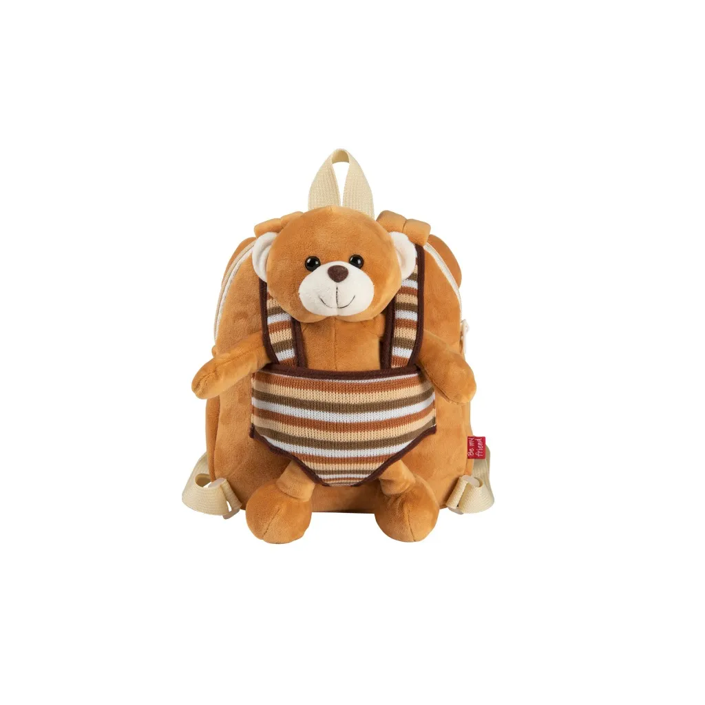 Detský batoh s plyšovou hračkou Perletti Toys Macko