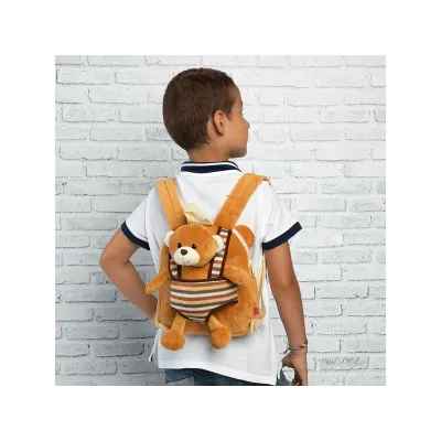 Detský obojstranný plyšový batoh s odnímateľnou hračkou Perletti Toys, MACKO, 13032 Detský obojstranný plyšový batoh s odnímateľnou hračkou Perletti Toys, MACKO, 13032
