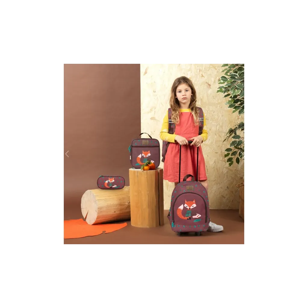 PERLETTI GREEN Dětský termo box na destiatu FOX & HEDGEHOG, 14401