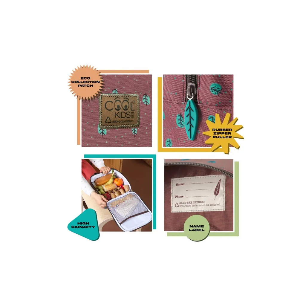 PERLETTI GREEN Dětský termo box na destiatu FOX & HEDGEHOG, 14401