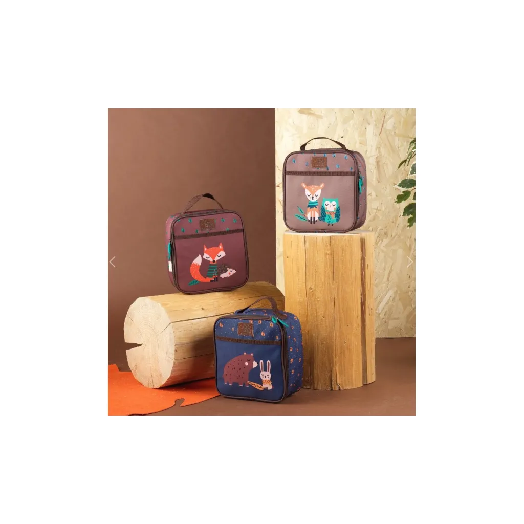 PERLETTI GREEN Dětský termo box na destiatu FOX & HEDGEHOG, 14401
