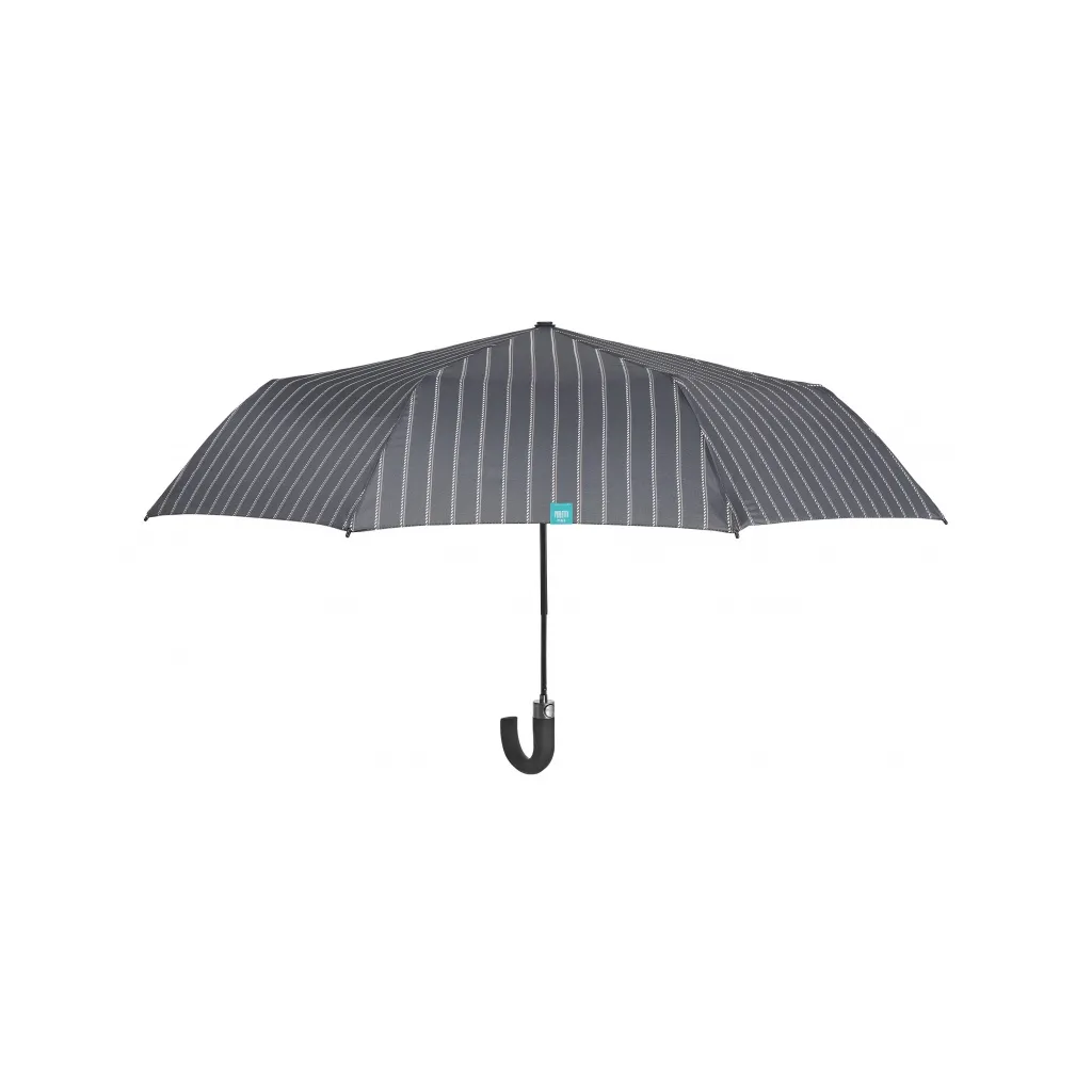 PERLETTI Time, Pánský automatický skládací deštník Gessato / šedý, 26346