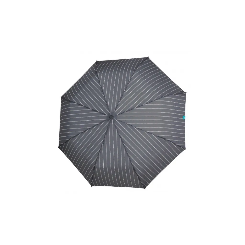 PERLETTI Time, Pánský automatický skládací deštník Gessato / černý, 26346