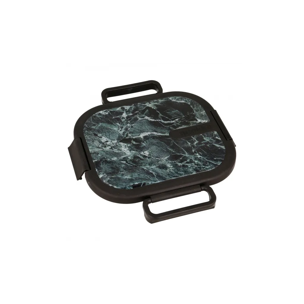 Quokka Kai, Nerezová nádoba na jedlo Black Marble, 40244