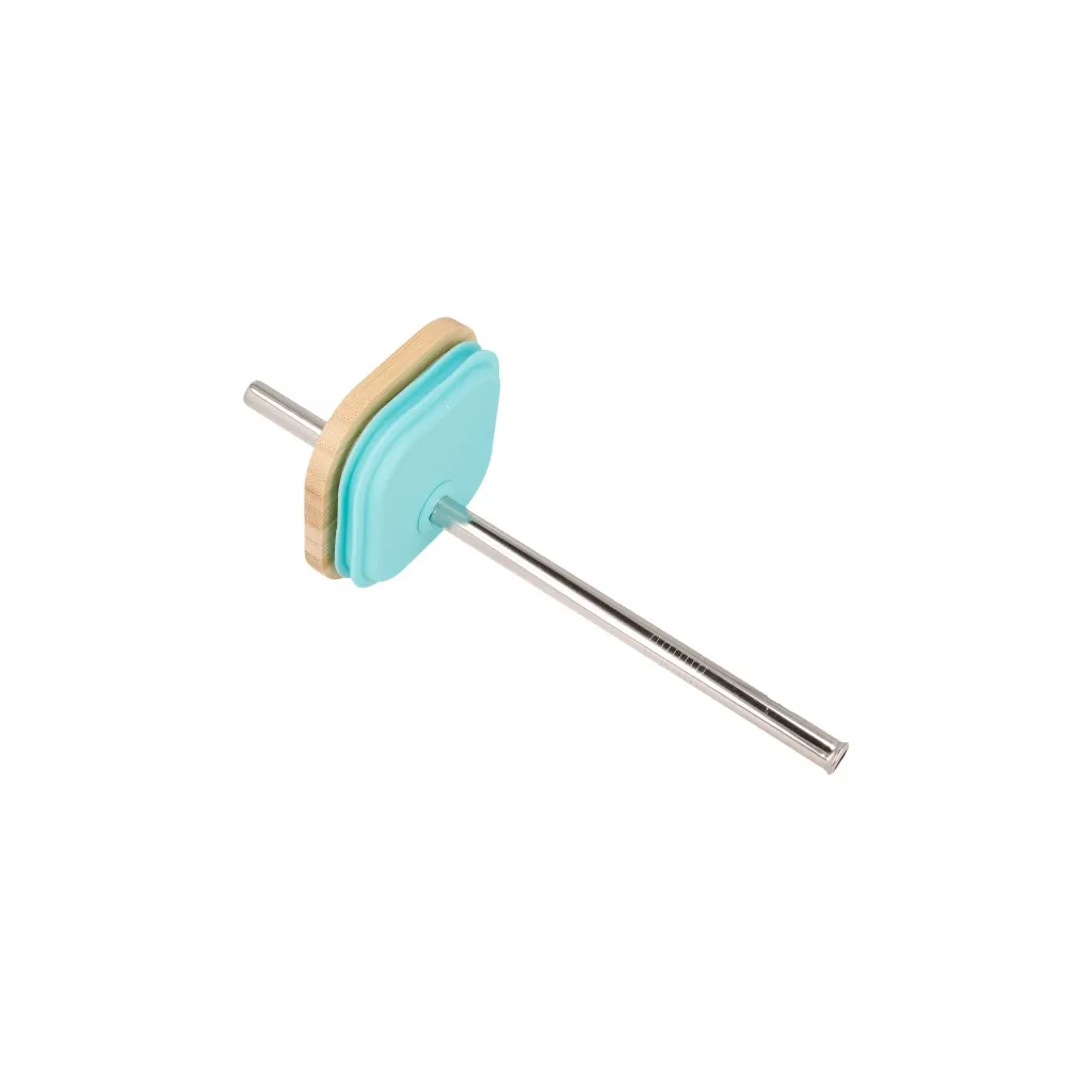 QUOKKA Cube, Skleněná sklenice se silikonovým povrchem WATER FLOWERS, 540ml, 40060