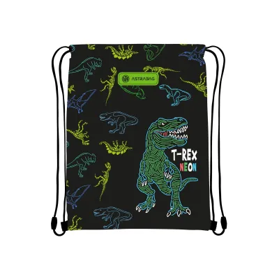 ASTRABAG, Sáček na přezůvky T-REX NEON, AD1, 507023014