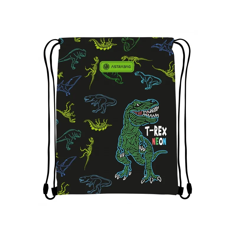 ASTRABAG, Vrecúško na prezuvky T-REX NEON, AD1, 507023014 ASTRABAG, Vrecúško na prezuvky T-REX NEON, AD1, 507023014
