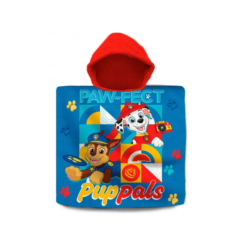 Bavlnené pončo 60/120cm PAW PATROL, PW19924 Bavlnené pončo 60/120cm PAW PATROL, PW19924