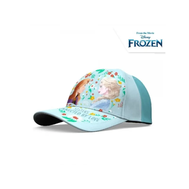 Dievčenská bavlnená šiltovka DISNEY FROZEN zelená / 52cm, D06633 Dievčenská bavlnená šiltovka DISNEY FROZEN zelená / 52cm, D06633