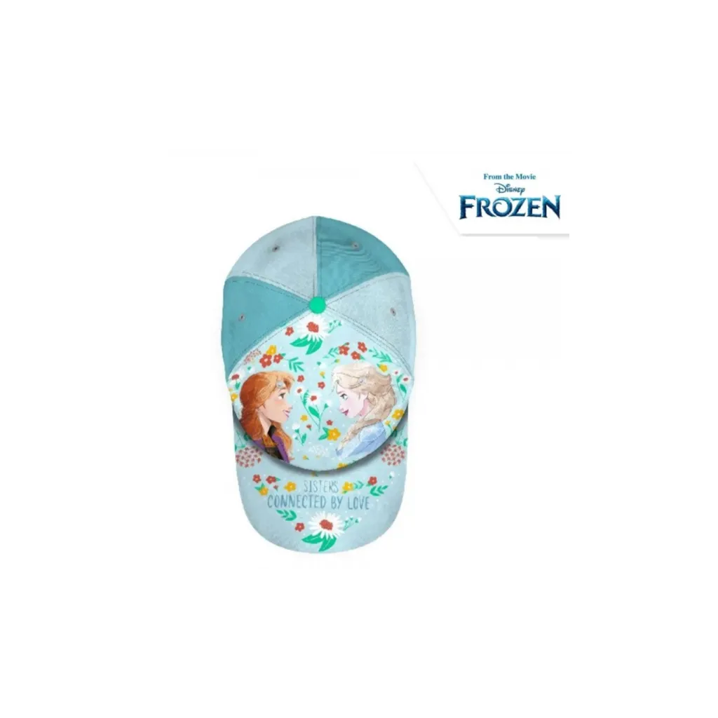 Dievčenská bavlnená šiltovka DISNEY FROZEN zelená / 52cm, D06633