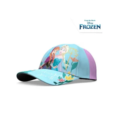 Dívčí bavlněná kšiltovka DISNEY FROZEN modrá / 54cm, D06633