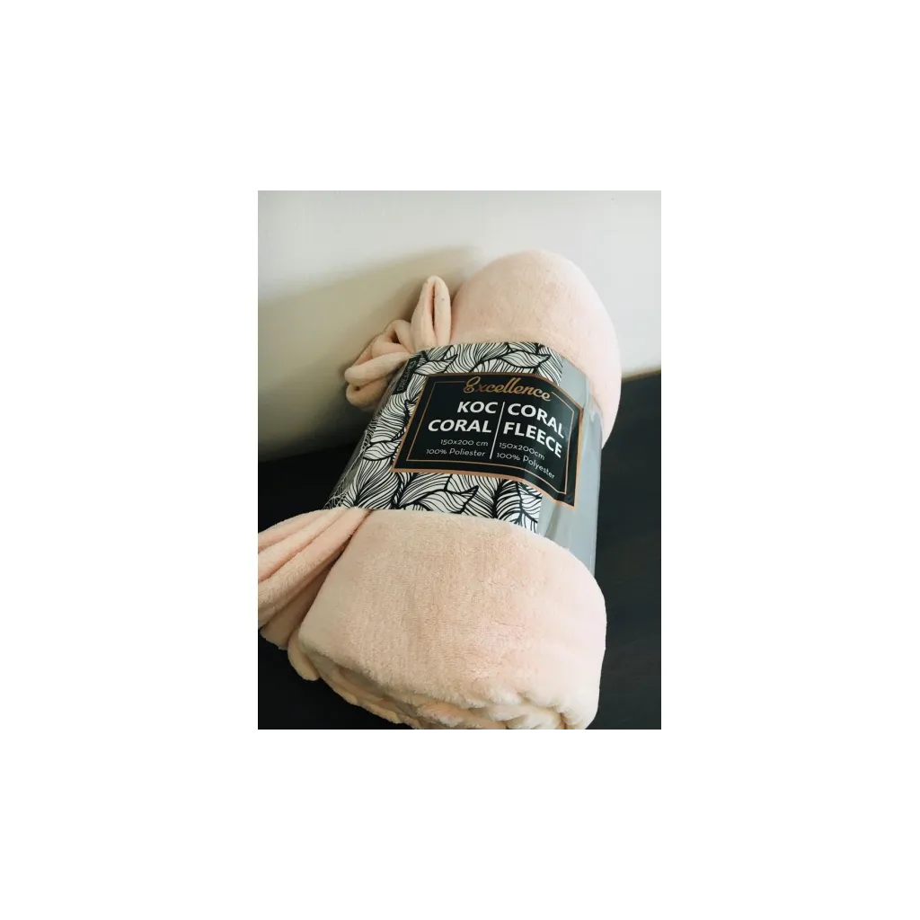 CARBOTEX Supersoft flísová deka CORAL 150/200cm, púdrová ružová, FLEECE201011
