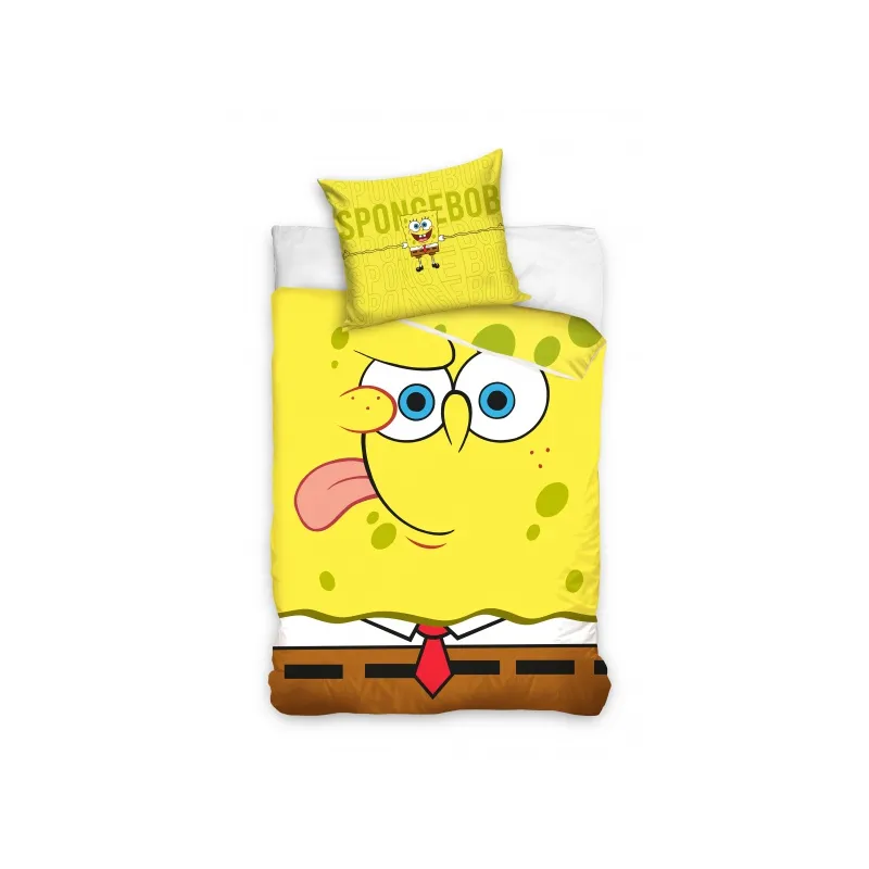 CARBOTEX Obojstranné obliečky SPONGEBOB, 140/200+70/90, SBOB223008 CARBOTEX Obojstranné obliečky SPONGEBOB, 140/200+70/90, SBOB223008