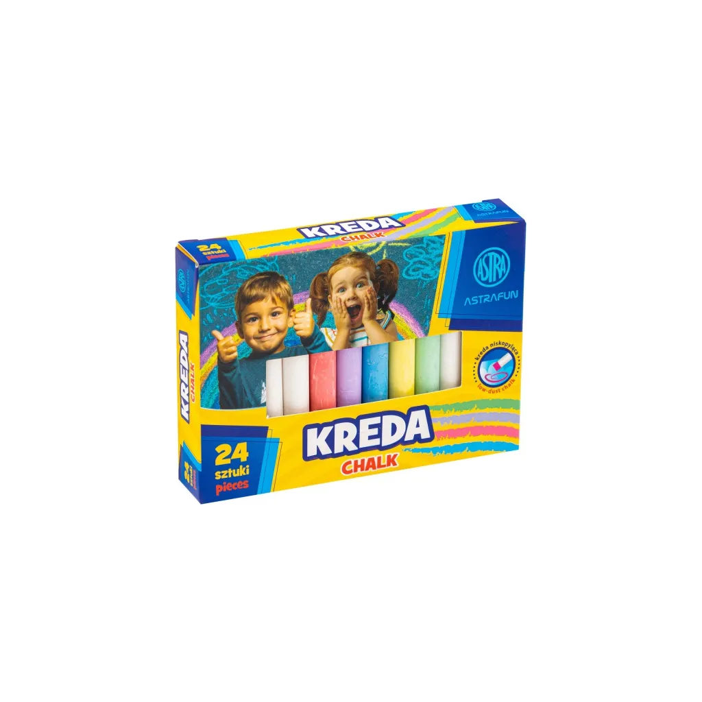 ASTRAFun, Tabulová/chodníková křída, 24ks, mix barev, 330022001