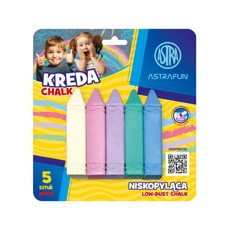 ASTRAFun, Chodníková krieda Jumbo, 5ks, mix farieb, 330022002