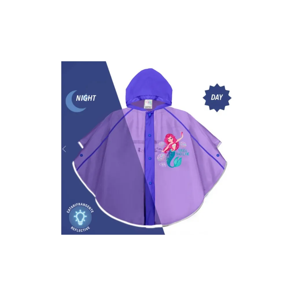 Pláštěnka / pončo COOL KIDS Sirenetta 3/6 let, 15618