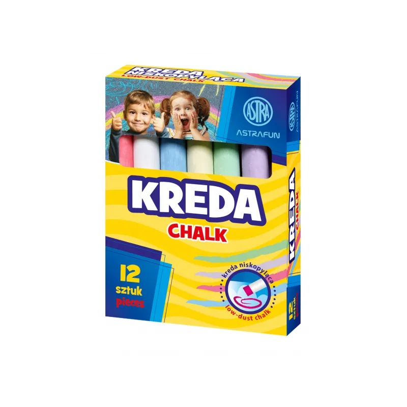 ASTRAFun, Tabulová/chodníková křída, 12ks, mix barev, 330022011 ASTRAFun, Tabulová/chodníková křída, 12ks, mix barev, 330022011
