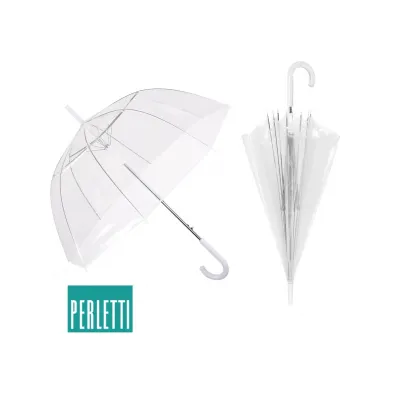 PERLETTI Automatický deštník BASIC Transparent, 12063 PERLETTI Automatický deštník BASIC Transparent, 12063