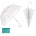 PERLETTI Automatický deštník BASIC Transparent, 12063