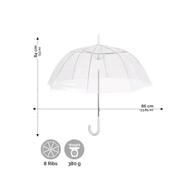 Automatický dáždnik Perletti Basic Transparent, 12063 Automatický dáždnik Perletti Basic Transparent, 12063