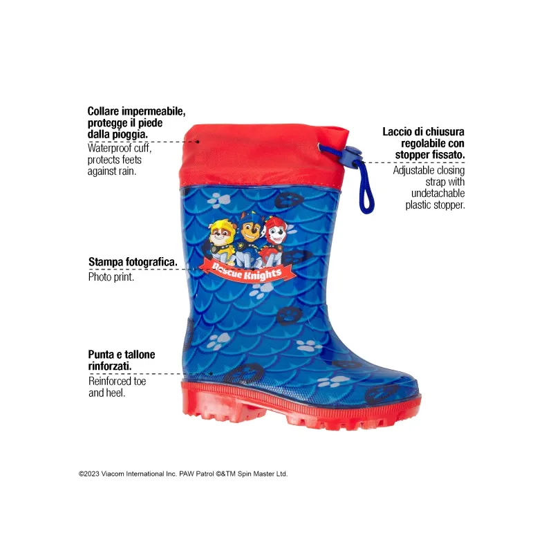 PERLETTI Chlapčenské gumáky PAW PATROL, 98335 PERLETTI Chlapčenské gumáky PAW PATROL, 98335