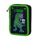 ASTRABAG, Dvoupatrový penál s náplní T-REX NEON, AC21, 503023019