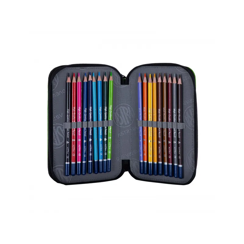 ASTRABAG, Dvoupatrový penál s náplní T-REX NEON, AC21, 503023019 ASTRABAG, Dvoupatrový penál s náplní T-REX NEON, AC21, 503023019