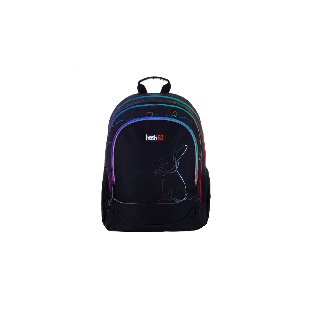 HASH Školský batoh pre prvý stupeň RAINBOW BUNNY, AB350, 502023106