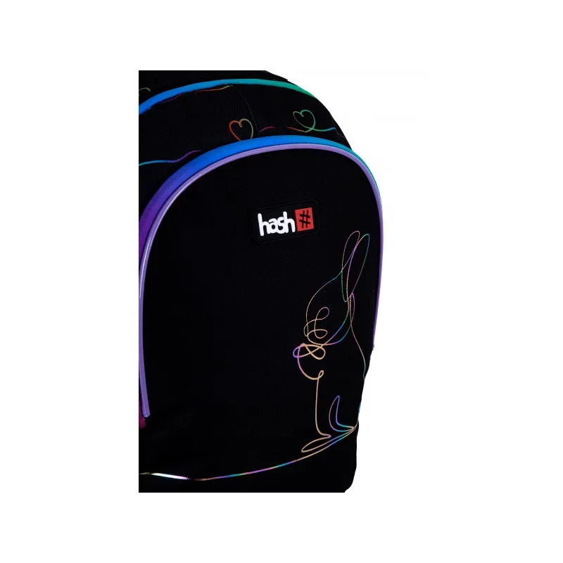 HASH Školní batoh pro první stupeň RAINBOW BUNNY, AB350, 502023106 HASH Školní batoh pro první stupeň RAINBOW BUNNY, AB350, 502023106