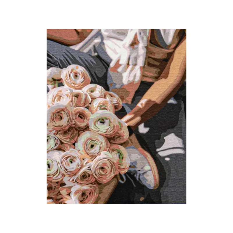Maľovanie podľa čísel ROSE BOUQUET, na ráme, 40x50cm, 801023904 Maľovanie podľa čísel ROSE BOUQUET, na ráme, 40x50cm, 801023904